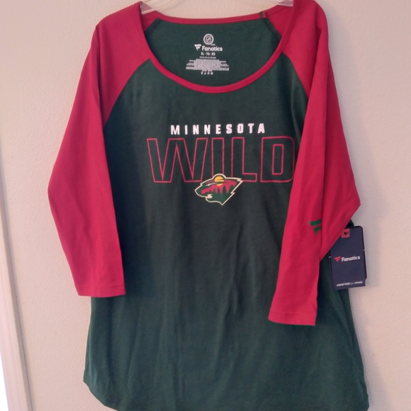Minnesota wild shirt for women Size XL color green and red - Picture 2 of 14